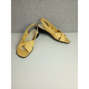 Life Strides Women Slingback Sandals 7M Yellow Open Toe Casual